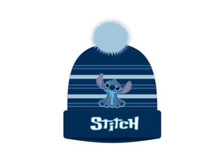 Zimní čepice Disney Stitch tmavě modrá