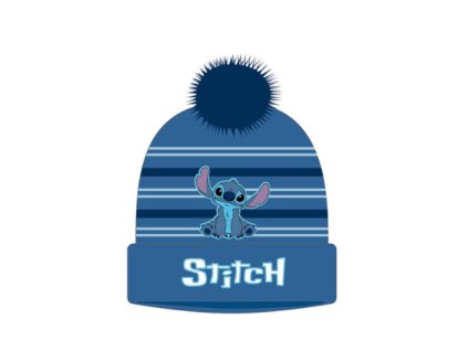 Zimní čepice Disney Stitch modrá