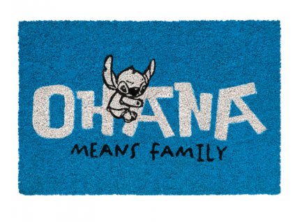 Rohožka Lilo a Stitch Ohana modrá 60x40cm