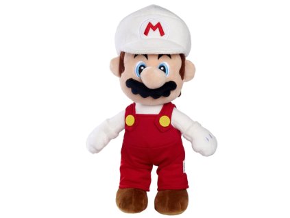 Plyšová hračka Super Mario Fire Mario 30cm