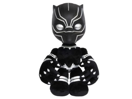 Plyšová hračka Marvel Avengers Black Panther 30cm se zvukem a světlem AN