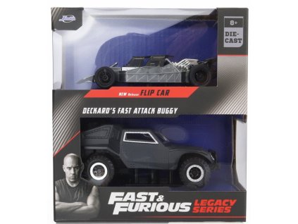 Twin Pack Fast and Furious Flip car and Deckards Fast Attack Buggy
