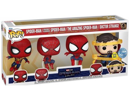 Funko Pop! Marvel Spiderman 4pack Glows in the Dark