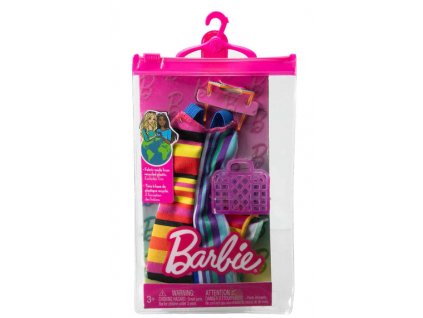 Barbie Obleček Barevné šaty