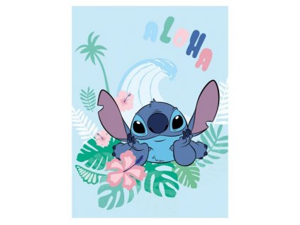 Flanelová deka Aloha Stitch 110x150cm Nové