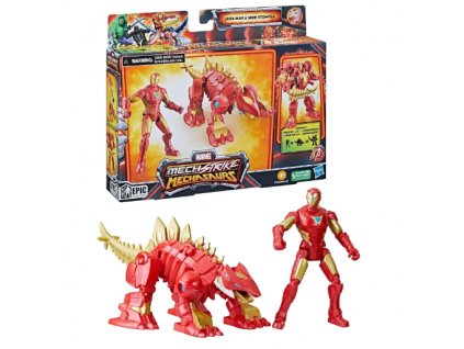 Figurka Marvel Mech Strike Mechasaurus Iron Man a Iron Stomper