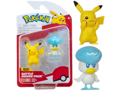 Pokémon Battle Figurky Pikachu a Quaxckly