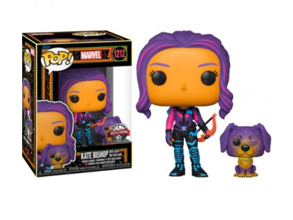 Funko Pop! 1212 Marvel Kate Bishop with Lucky the Pizza Dog