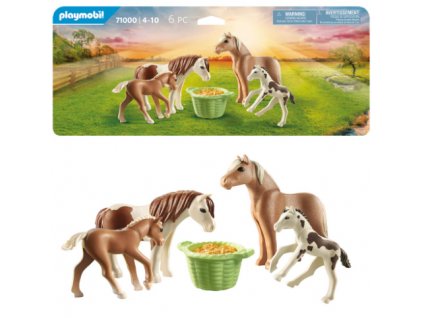 Playmobil 71000 Dva Islandští pony s hříbaty