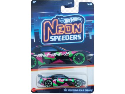 Hot Wheels Neon Speeders 95 Mazda Rx7 Drift