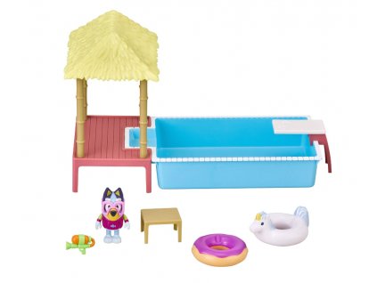 Hrací set Bluey a bazén
