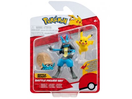 Figurky Pokémon Battle Pikachu, Omanyte, Lucario