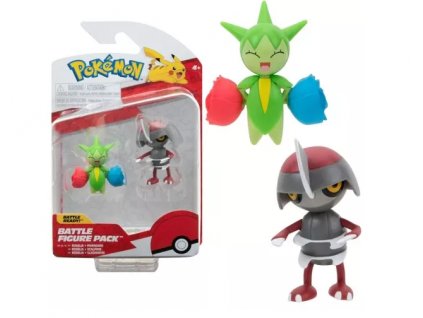 Minifigurky Pokémon Battle Pawniard a Roselia 5cm