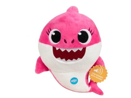 Plyšová hračka Baby Shark růžový se zvukem 26cm