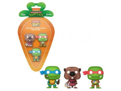 Funko Pocket Pop! Ninja Turtles Splinter, Leonardo, Raphael Easter
