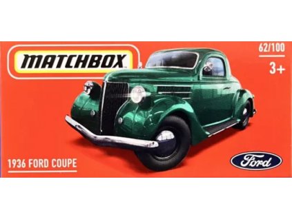Matchbox 1936 Ford Coupe zelený Box