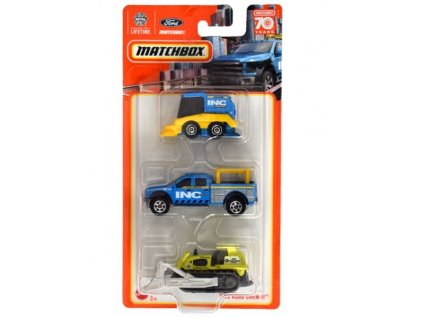 Sada autíček Matchbox MBX Road Crew II 3ks Nov