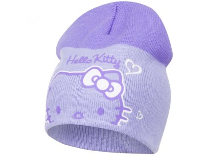 Dětská čepice Hello Kitty fialová vel.48