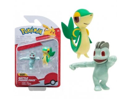 Figurka Pokémon Battle Machop a Snivy