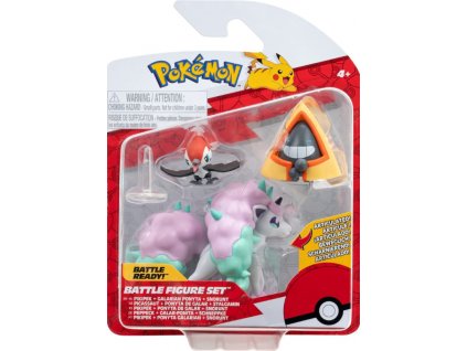 Figurky Pokémon Battle Pikipek, Snorunt, Ponyta