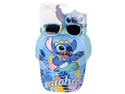 Set Kšiltovka a sluneční brýle Disney Stitch vel.53