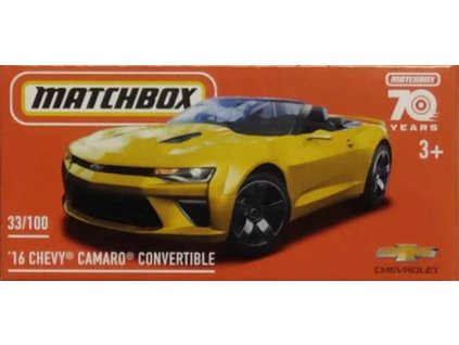 Matchbox 16 Chevy Camaro Convertble