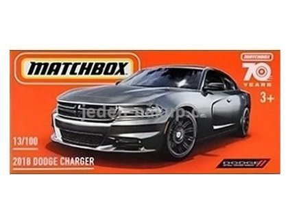 Matchbox 2018 Dodge Charger šedý