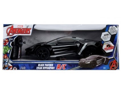Auto Marvel Avengers Black Panther Lykan Hypersport RC1