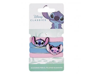 Set gumiček do vlasů Disney Stitch 4ks