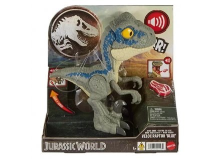 Figurka Jurský svět Roar Velociraptor Blue