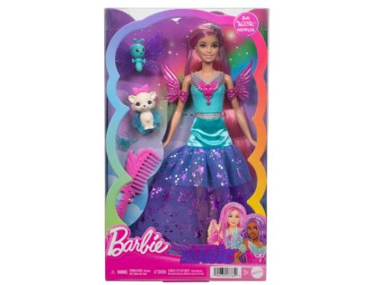 Barbie Dotek kouzla s růžovými vlasy