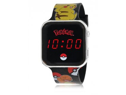 Hodinky Peers Hardy Pokémon LED černé