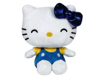 Plyšová hračka Hello Kitty 50.výročí modrá 16cm