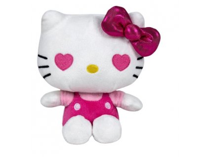 Plyšová hračka Hello Kitty 50.výročí růžová 16cm