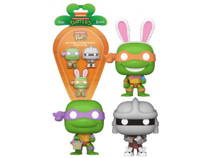 Funko Pocket Pop! Carrot Ninja Turtles Donatello, Shredder, Michelangelo