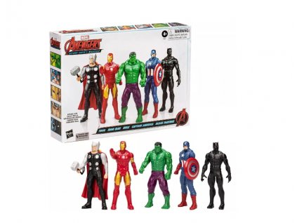 Set figurek Avengers Beyond Earths Mightiest Thor, Iron Man, Hulk, Captain America, Black
