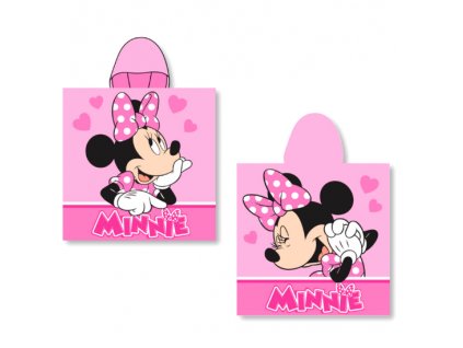 Pončo Disney Minnie růžové