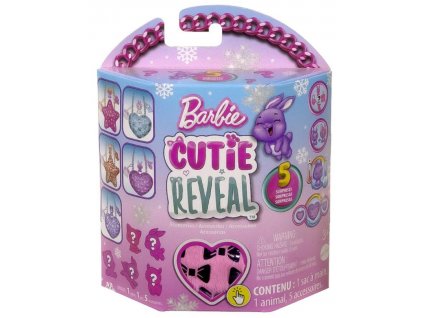 Barbie Cutie Reveal Plyšová kabelka růžové srdce