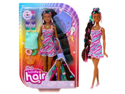 Barbie s dlouhými vlasy a motýlky