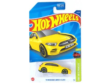 Hot Wheels 19 Mercedes Benz A Class žlutý