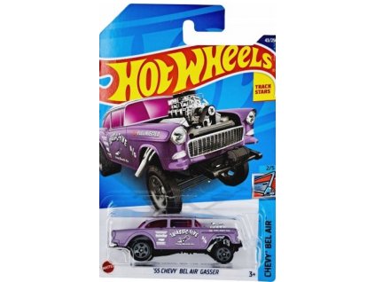 Hot Wheels 55 Chevy Bel Air Gasser fialový