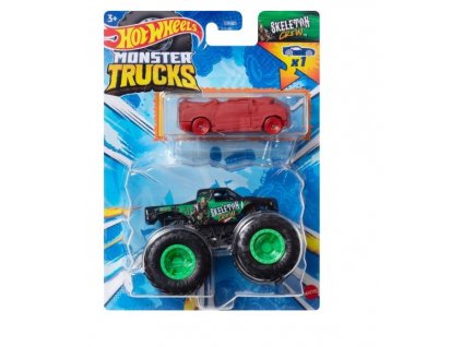 Hot Wheels Monster Trucks s angličákem Skeleton Crew