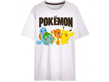 Tričko Pokémon Pikachu bílé vel. 110 116