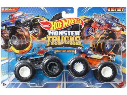 Hot Wheels Monster Trucks Demolition Doubles Big Bite Vs Bigfoot