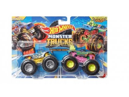 Hot Wheels Monster Trucks Demolition Doubles Haul Y All Vs Rodger Dodger
