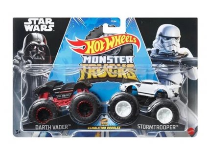 Hot Wheels Monster Trucks Demolition Doubles Star Wars Darth Vader Vs Stromtrooper