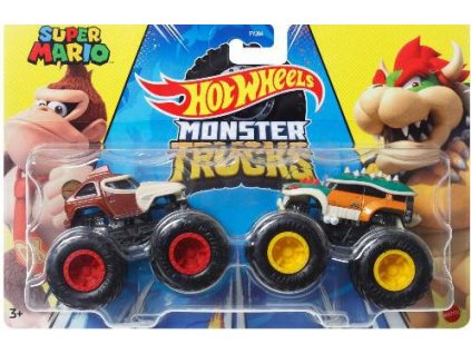 Hot Wheels Monster Trucks Demolition Doubles Super Mario Donkey Kong Vs Bowser