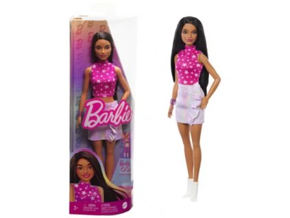 Barbie Modelka v topu s hvězdami