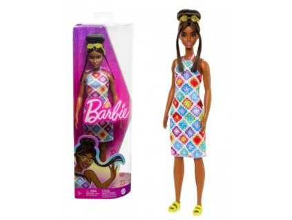 Barbie Modelka v háčkovaných šatech