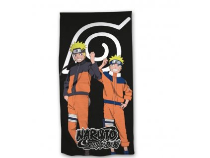 Osuška Naruto Shippuden černá 70x140cm